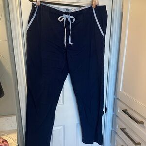 Men's Navy Blue UNC Scrubs Lounge Pants LG